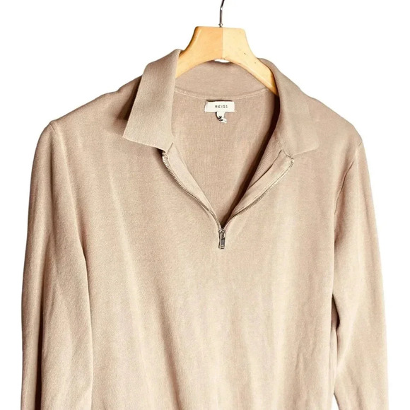 Reiss 1/4 Zip Pullover Polo Jumper Sweater - Picture 4 of 11